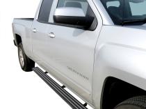 Running Boards Side Step Rails Nerf Bar For 07-18 Silverado/Sierra 1500 and 07-19 2500/3500HD Extended/Double Cab 4.75 Inch Wide 79 Inch Long Tyger Auto