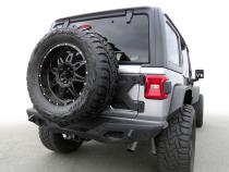Tire Carrier Kit For 18-20 Jeep Wrangler JL Textured Black for up to 37 Inch Spare Tire Tyger Auto