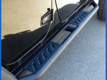 Trax Side Steps Compatible with 07-18 Jeep Wrangler JK 4-Door (Exclude JL) Textured Black Drop Step Rail Running Board Tyger Auto