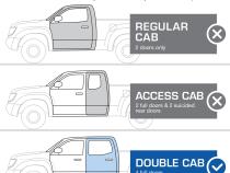Trax Side Steps Compatible with 24 Toyota Tacoma (Fits Hybrid) Double Cab Textured Black Drop Step Rail Running Board Tyger Auto