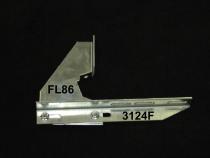 Running Board Mounting Bracket Kit For Transender Running Boards 04-14 Ford F250/F350/F450/F550 W/ And W/O Flares Supercrew Cab Heavy Gauge Steel Silver Owens Products