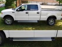 Running Board Mounting Bracket Kit For Transender Running Boards 04-14 Ford F250/F350/F450/F550 W/ And W/O Flares Supercrew Cab Heavy Gauge Steel Silver Owens Products