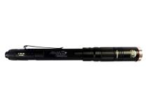 3-Mode Rechargeable LED 350 Lumen Pencil Flashlight with 4x Zoom Projector Lens Race Sport Lighting