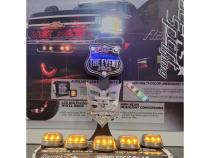 LoPro Wireless Solar-PoweRed Truck Cab White LED Light 5-Piece system - No Drilling, No Holes, No Wiring Race Sport Lighting