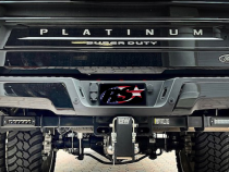 11-16 Ford F250-F450 Blacked Out Bolt On Hitch Bar Reverse Light Kit