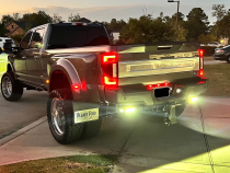 17-Present Ford F250-F450 Blacked Out Bolt On Hitch Bar Reverse Light Kit
