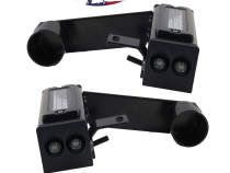20-Present Chevy GMC 2500 3500 Blacked Out Bolt On Hitch Bar Reverse Light Kit