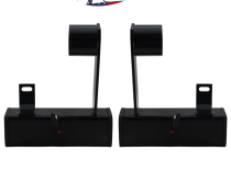 20-Present Chevy GMC 2500 3500 Blacked Out Bolt On Hitch Bar Reverse Light Kit