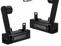 20-Present Chevy GMC 2500 3500 Blacked Out Bolt On Hitch Bar Reverse Light Kit