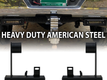 20-Present Chevy GMC 2500 3500 Blacked Out Bolt On Hitch Bar Reverse Light Kit