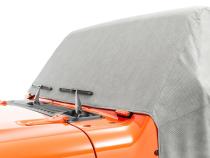 5 Layer Full Door Cab Cover 2018-2024 Jeep JLU Wrangler 4Dr W/Factory Soft Top Folded Down Gray MasterTop
