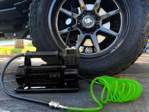 Air Compressor System 5.6 CFM With Storage Bag Hose &amp;amp; Attachments Single Motor Up Down Air