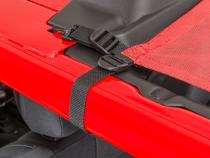 Jeep JK ShadeMaker Freedom Mesh Bimini Top For 07-18 Wrangler JK 2 Door Black MasterTop