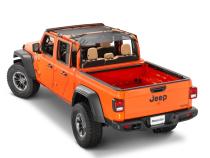 ShadeMaker Freedom Mesh Bimini Top Plus 2020-2023 JT Jeep Gladiator 4 Dr Black
