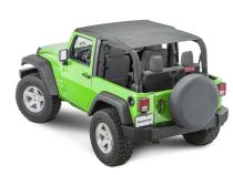 Jeep JK Bimini Top Plus For 07-18 Wrangler JK 2 Door Black Diamond MasterTop