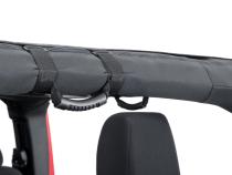 Bimini Top Plus with Integrated Grab Handle, 07-18 Jeep JK Wrangler 4 Door, Black Diamond MasterTop