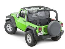 Jeep JK Zip Down WindStopper For 07- 18 Wrangler JK 2 Door Black Diamond MasterTop