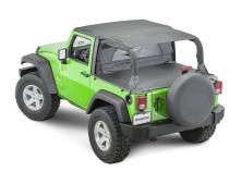 Jeep JK Zip Down WindStopper For 07- 18 Wrangler JK 2 Door Black Diamond MasterTop