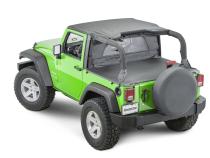 Jeep JK Zip Down WindStopper For 07- 18 Wrangler JK 2 Door Black Diamond MasterTop