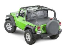 Jeep JK Zip Down WindStopper For 07- 18 Wrangler JK 2 Door Black Diamond MasterTop