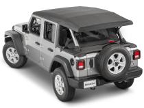 Jeep JL WindStopper/Tonneau Cover Combo 18-2024  Wrangler JL 4 Door Soft Top Black Diamond MasterTop