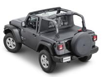 Wind Stopper/Tonneau Cover Combo 2018-2024  Jeep JL Wrangler 2Dr Hard Top Models MasterTwill MasterTop