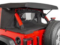 Wind Stopper Plus/Tonneau Cover Ultimate Combo 2018-2023 Jeep JLU Wrangler 4DrSoft Top Models Black Diamond