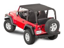 Jeep TJ Ultimate Soft Top Combo Bimini Top Plus For 97-02 Wrangler TJ WindStopper Plus and Tonneau No Door Skin MasterTop