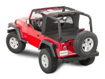 Jeep TJ Ultimate Soft Top Combo Bimini Top Plus For 97-02 Wrangler TJ WindStopper Plus and Tonneau No Door Skin MasterTop