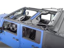 Jeep JK Replacement Top No Doorskins Tinted Glass For 10-18 Jeep Wrangler JK 4 Door Black Diamond MasterTop
