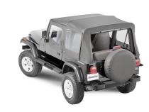Jeep YJ Replacement Top With Door Skins Clear Glass For 88-95 Jeep Wrangler YJ Black Diamond MasterTop