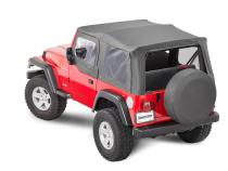 Jeep TJ Replacement Top With Door Skins Clear Glass For 97-06 Jeep Wrangler TJ Black Diamond MasterTop