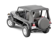 Jeep YJ Replacement Top With Door Skins Tinted Glass For 88-95 Jeep Wrangler YJ Black Diamond MasterTop