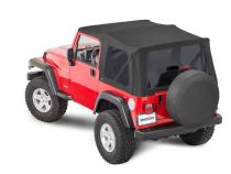 Jeep Replacement Top No Doorskins Tinted Glass For 97-06 Wrangler TJ Black MasterTwill MasterTop