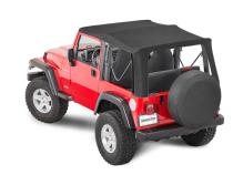 Jeep Replacement Top No Doorskins Tinted Glass For 97-06 Wrangler TJ Black MasterTwill MasterTop