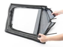 Jeep YJ Upper Steel Door Frames Pair For 87-95 Wrangler YJ Black Powdercoat MasterTop