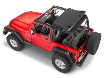Jeep TJ SkyMaster Fastback Complete Top 04-06 Wrangler TJ Unlimited Black Diamond MasterTop