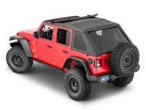MasterTop Complete Fastback Top, 18-Present Jeep JLU Wrangler 4 Door, Black Diamond MasterTop