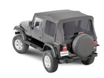 Jeep Full Hardware Top With Door Skins &amp;amp; Frames Tinted Glass For 88-95 Jeep Wrangler Black Diamond MasterTop