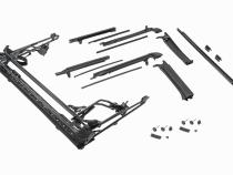 Jeep JK Full Hardware Top Tinted Glass 10-18 Wrangler JK 4 Door Black MasterTwill MasterTop