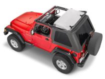 Jeep TJ Fast Back Fabric Replacement Top No Doorskins Tinted Glass 97-06 Jeep Wrangler Spice Diamond MasterTop