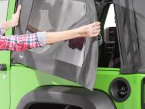 Jeep Wrangler Replacement Window For 07-18 Wrangler JK 2 Door Mopar Factory Top Passenger Side Diamond MasterTop