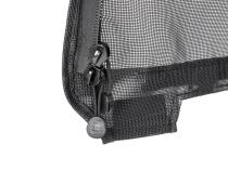 Mesh Trail Screens 2010-2018 2 Dr JK Wrangler with Factory Original or MasterTop Soft Top 3 piece Kit Black Mesh MasterTop