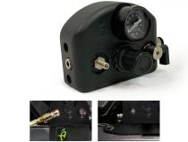 Jeep JK Tire Inflator System 4 Tire For 07-18 Wrangler JK W/Engine Mount With Box, Fittings, Hoses and Storage Bag Black UP Down Air