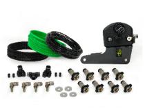 Jeep JK Tire Inflator System 4 Tire For 07-18 Wrangler JK W/Engine Mount With Box, Fittings, Hoses and Storage Bag Black UP Down Air