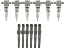 Dodge Remain Injector Pack For 03-04 5.9L Cummins Stock With Connecting Tubes Industrial Injection