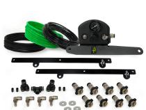 Gladiator Tire Inflator System 4 Tire For 19-25 Jeep Gladiator W/Engine Mount With Box, Fittings, Hoses and Storage Bag Black UP Down Air