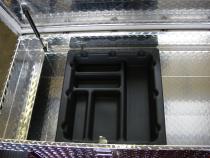 Truck Tool Box Garrison Series Crossover Style / Full Size / Diamond Tread Aluminum / Bright Polished / Owens Products