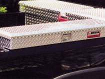 Truck Tool Box Garrison Series Side Mount / Full Size 48 Inch / Diamond Tread Aluminum / Bright Polished / Owens Products