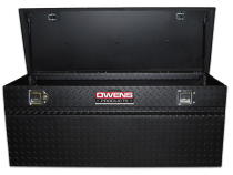 Truck Tool Box Garrison Series Utility Chest / 46.5 Inch / Diamond Tread Aluminum / Black Powder Coat / Owens Products
